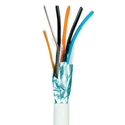 Telefonledning 2x2x0,6 skærmet hvid - pr. m