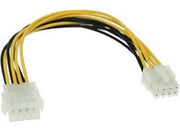 Intern PC strømforlængerkabel - P8 hun P8 han (20cm)