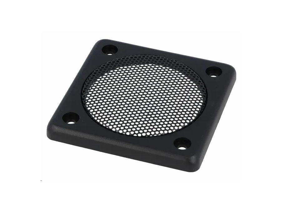 Højttalergitter - 73x73mm, ABS, Sort