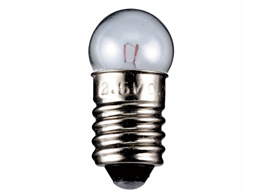 Dværglampe - 6V / 100mA / 0,6W Globe, E10 sokkel
