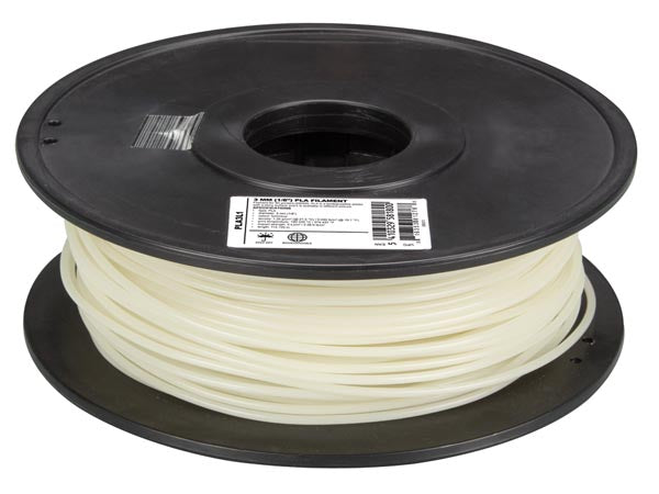 PLA filament til 3D printer - Ø3mm, Selvlysende (1 kg)