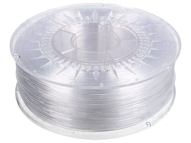 PETG filament - Ø1,75mm, Transparent, 1kg