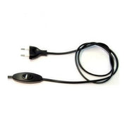 Ledning med EU-stikprop og afbryder hvid