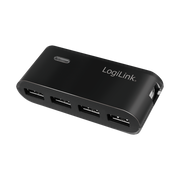 USB 2.0 HUB - 4 porte, inkl. 2A strømforsyning