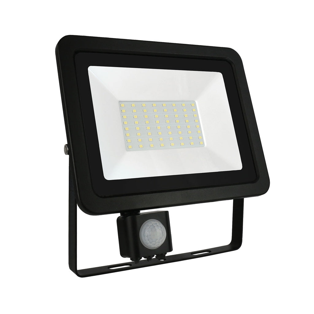50W LED projektør m. sensor 2700K 3800 Lumen