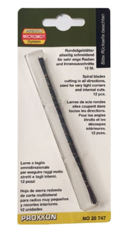 Rund/spiral savklinge til dekupørsav (12 stk.)