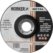 Worker skrubskive, stål, 7,0 x 125 mm