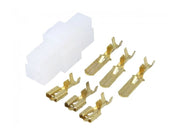 Isoleret spadestiksæt til ledningsmont. - 3P 6,3mm han/hun