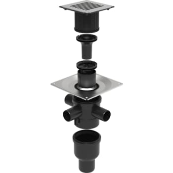 UNIDRAIN Sampak4 ClassicLine kvadratisk afløb Column rist 15x15