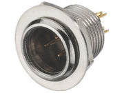 Mini XLR - 3P chassisstik (han)