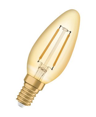 OSRAM Vintage 1906 LED kerte 1,5W/825 (13W) E14 guld