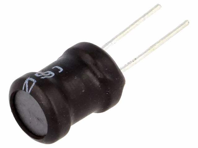 HF-drosselspole, vertikal - 100uH, 2A, Ø8,7x12mm (5mm)