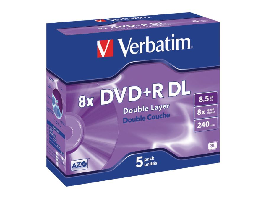DVD+R DL medie - 8,5GB Dual Layer, 240 min. (5 stk.)