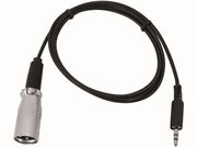 DMX adapter IN - 3,5mm st. JACK til XLR han (1m)