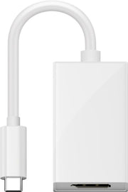 USB-C til DisplayPort adapter - USB-C han til DP hun, Hvid