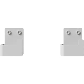 Nichba badeværelseskrog 2 stk. hvid pulverlakeret