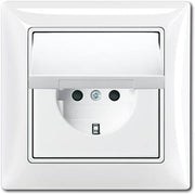 B55 SCHUKO-STIKKONTAKT, IP44, BLANK HVID