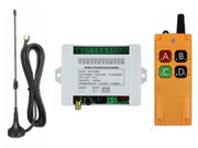 4 kanal RF fjernbetjeningssæt, 12-36Vdc ind, 10A (433MHz)