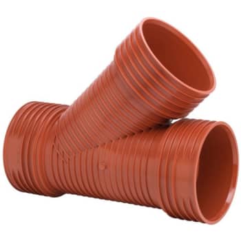 Uponor Double/Rib2 200 x 200 mm 45 gr. PP-grenrør, u/gummiringe