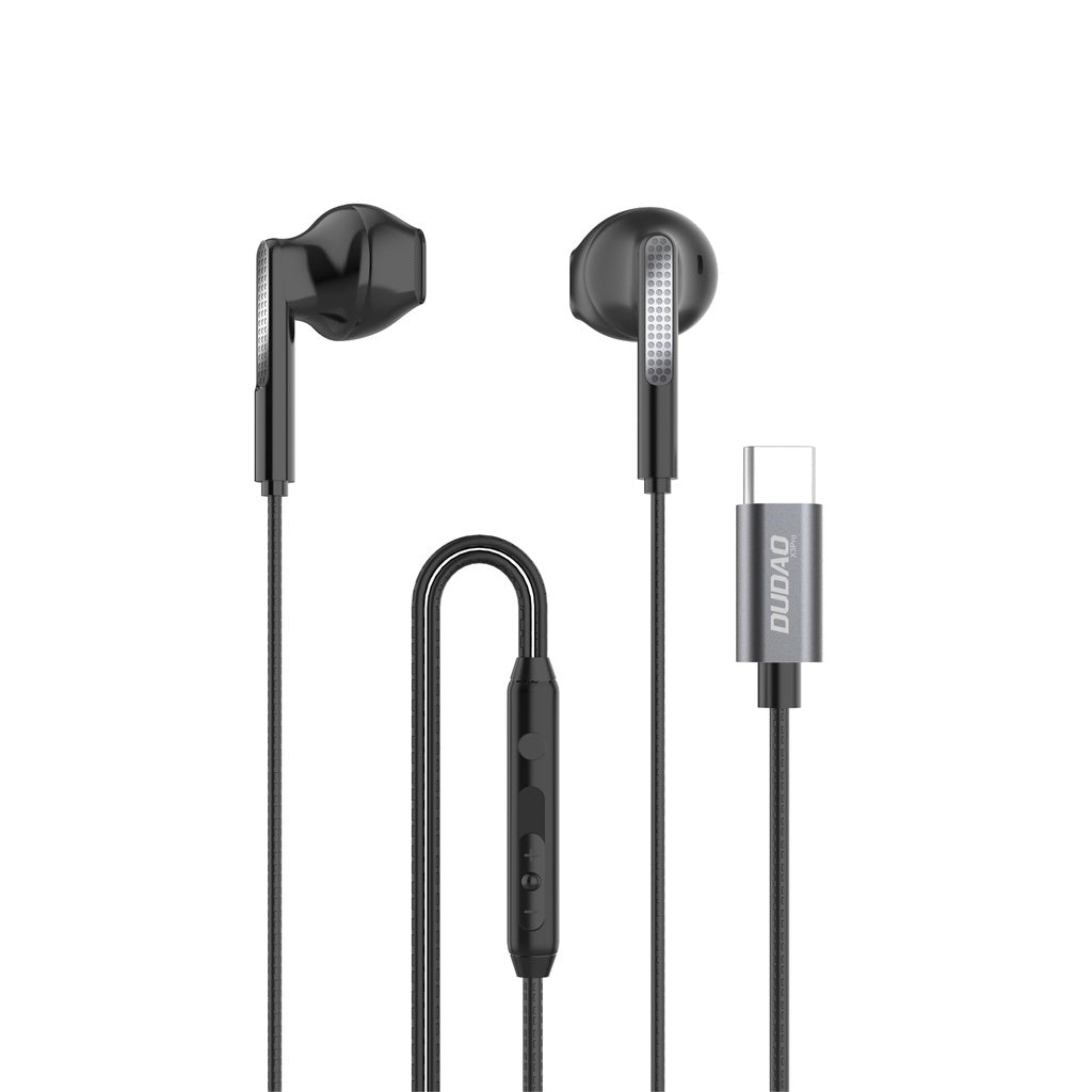 Dudao X3Pro in-ear headphones USB-C Sort (1,2m)