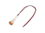 LED panel kontrollampe - 230V, Gul (Ø10mm hul)