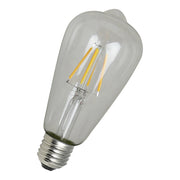 Filament LED, udendørs - ST64 E27 240V 4W 2700K Klar (IP65)