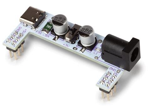 Breadboard strømforsyningsmodul - 3,3/5V, 500mA, USB-C