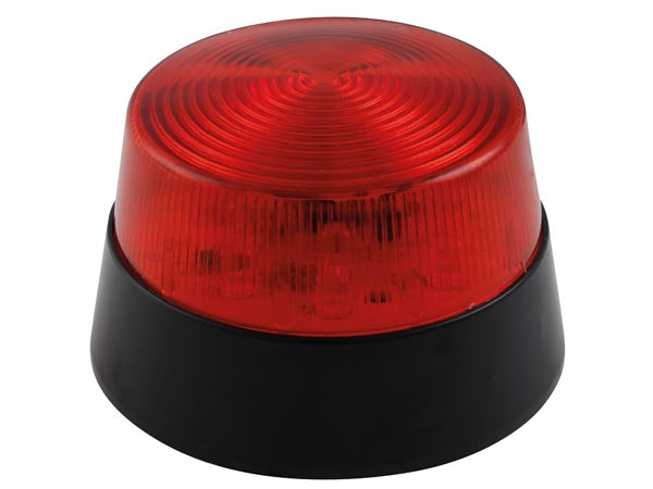 LED blinklys - 12Vdc, Ø77mm, IP20, Rød