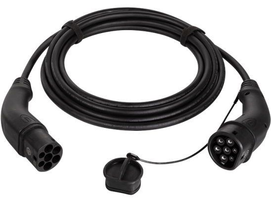 EV ladekabel, Type 2, 3-fase, 20A, 11kW (10m)