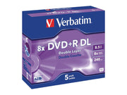 DVD+R DL medie - 8,5GB Dual Layer, 240 min. (5 stk.)
