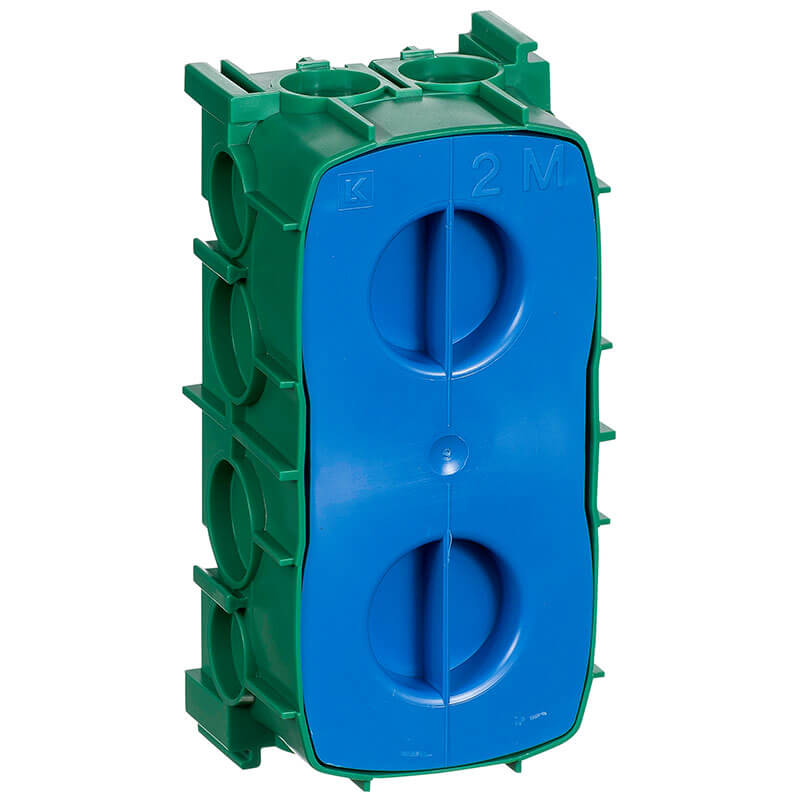 Opus grøn indmuringsdåse 2 modul