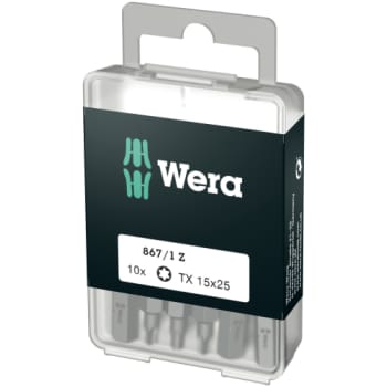 Wera bits TX 15, 25 mm, 867/1 Z DIY, 10 stk.