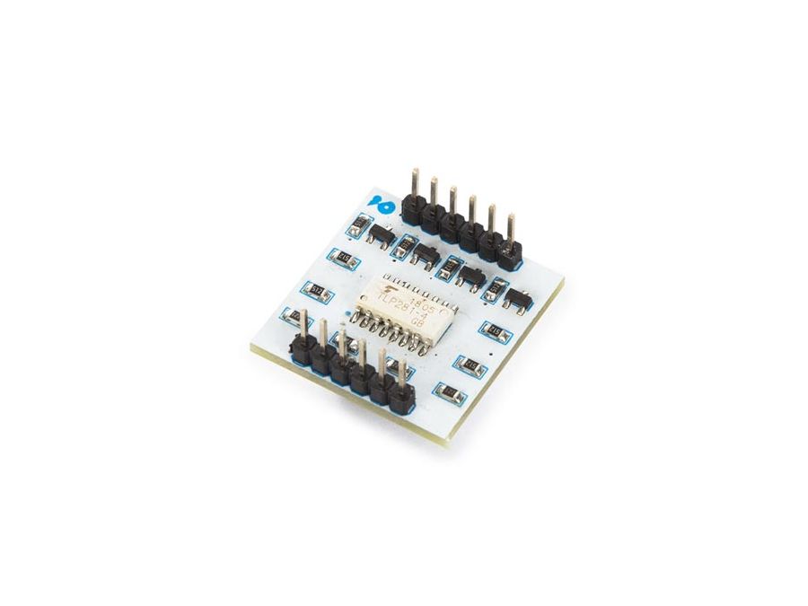 4-kanals breakout board m. TLP281 optocoupler