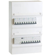 Færdigmonteret gruppetavle - HPFI - 5x13A 1P+N - 1x16A 3P+N - 1x13A 3P+N - Hvid