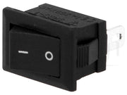 Vippekontakt 1P OFF-ON, 1A / 250V, Sort (13,8x9mm)