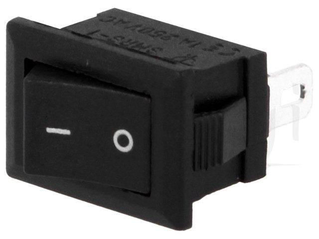 Vippekontakt 1P OFF-ON, 1A / 250V, Sort (13,8x9mm)