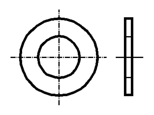 Spændeskive - Messing, M2.5, Ø6mm (50 stk.)