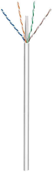 UTP netværkskabel - CAT6, massiv CCA, GRÅ (100m)