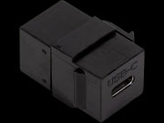 Keystone USB 3.1 fatning - 2 x USB-C hun, Sort