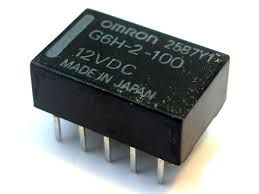 Kiprelæ (bistabil) - 12VDC / 1A, 2 x skifte (DIP10)