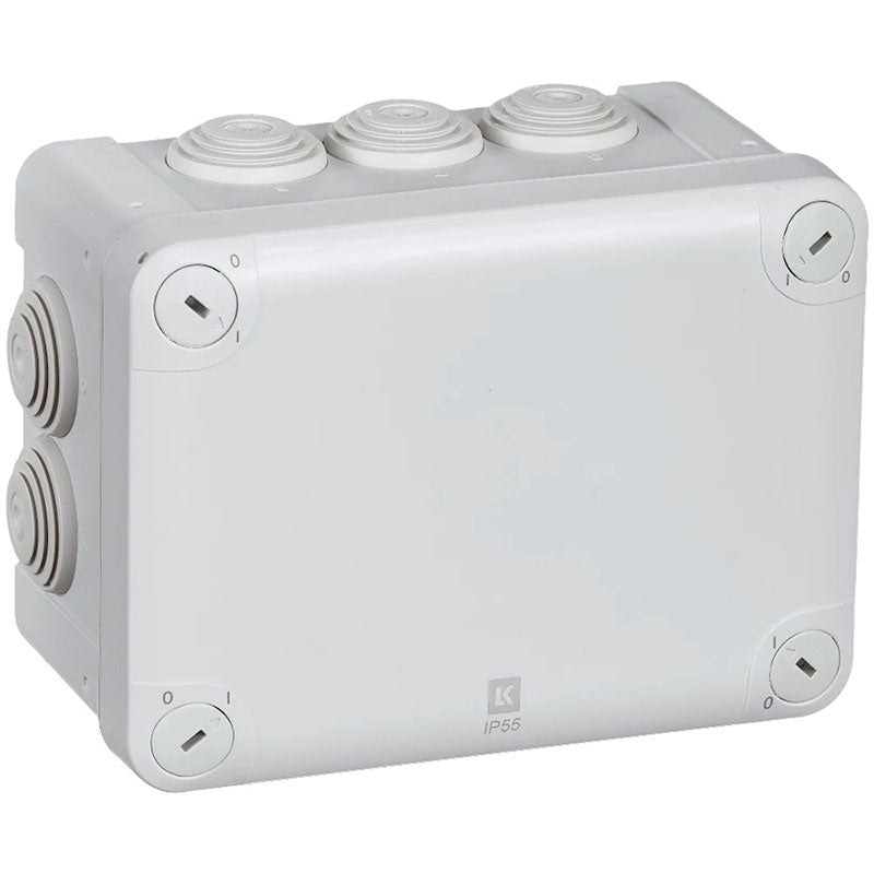 LK forgreningsdåse P-boks med membrannipler 193x121x87mm.IP55