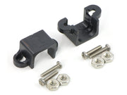 Beslag 26.6x11.5x11.5mm sort plast 2 stk.