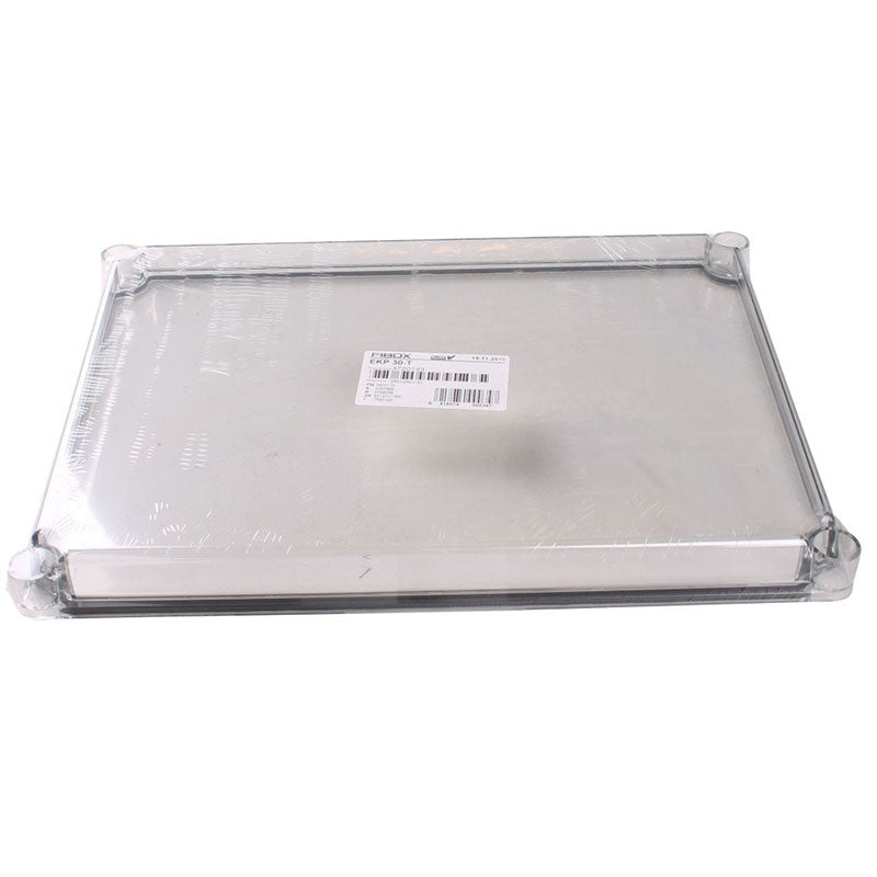 Fibox Klar Låg - 380x280x30 - 4 skruehuller