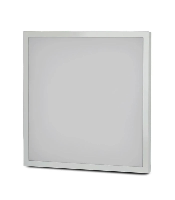 60x60 LED panel i ramme - 40W, indbygget i hvid ramme, til direkte montering