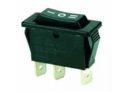 Vippekontakt - 1P ON-OFF-ON, 250VAC/16A, Sort