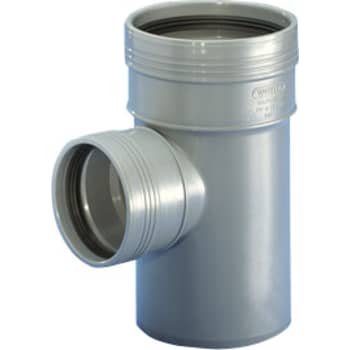 Wavin grenrør Ø110x75mm 87,5°, grå PP