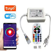 230V RGB WiFi Smart Home controller - inkl. endeprop, 230V input, memory funktion, 50 m rækkevidde.