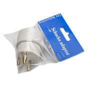 Hybridstikprop, adapter fra schoko til DK stik