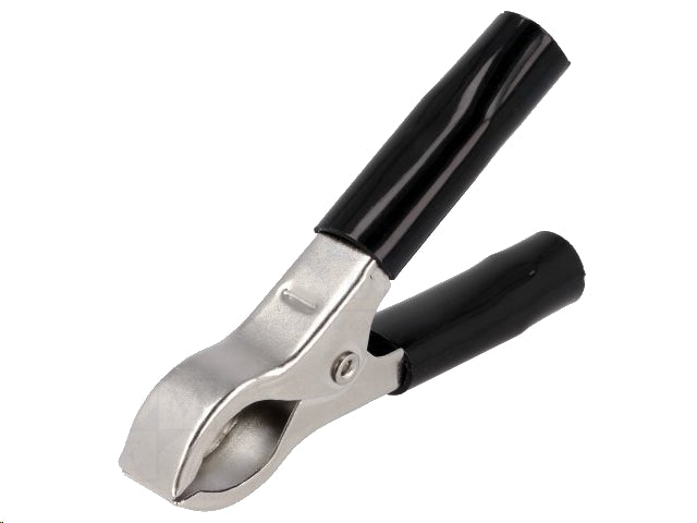 Krokodillenæb - Batteriklemme, 36A, Sort