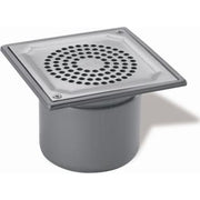 ACO 110 mm afløbsskål til beton, uden studs, lodret, lav